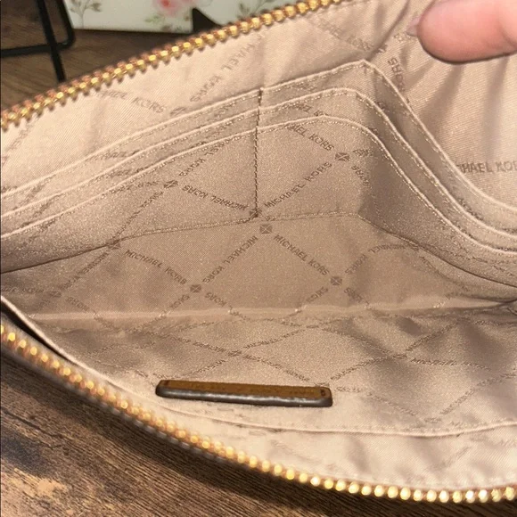 Michael Kors Tan Leather Clutch - Picture 4 of 4